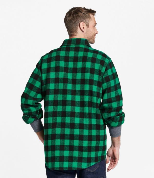 Outdoor Equipment Cream/Black H8XZ6169 Maine Guide Shirt Men L.L.Bean