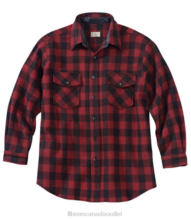 Outdoor Equipment Red/Black H8XZ5333 Maine Guide Shirt Men L.L.Bean