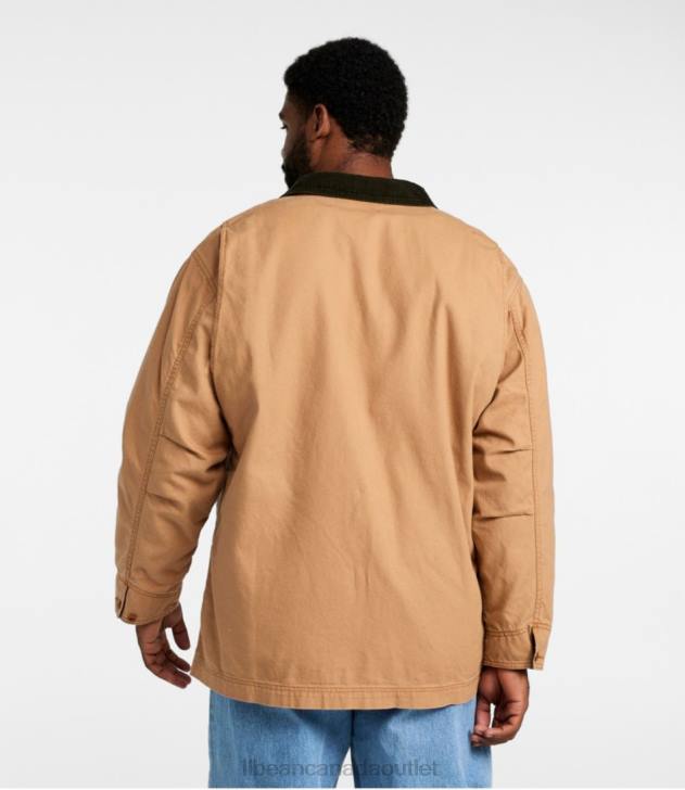 Outerwear Saddle H8XZ3438 Original Field Coat with Wool/Nylon Liner Men L.L.Bean