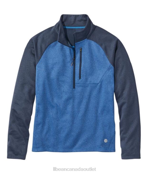 Outerwear Carbon Navy/Marine Blue H8XZ3422 Mountain Fleece Half-Zip Men L.L.Bean