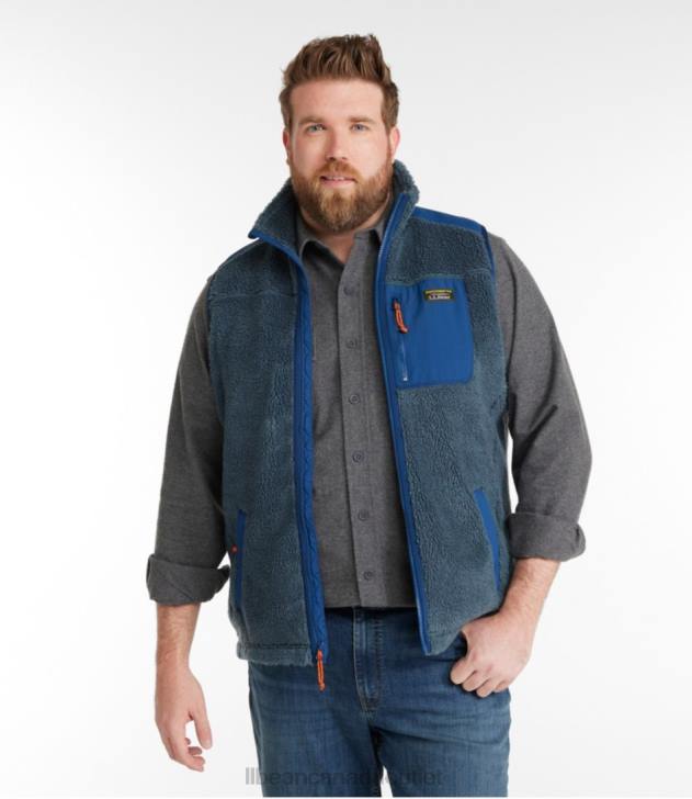 Outerwear Dark Pine H8XZ6615 Sherpa Vest Men L.L.Bean