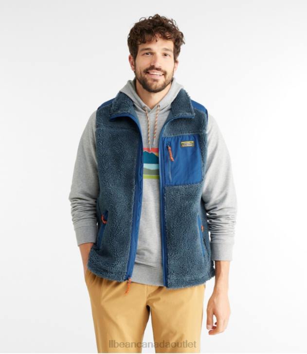 Outerwear Storm Blue H8XZ524 Sherpa Vest Men L.L.Bean