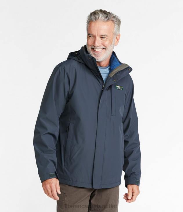 Outerwear Black H8XZ3698 Sweater Fleece 3-in-1 Jacket Men L.L.Bean