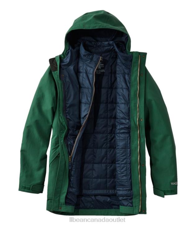 Outerwear Camp Green H8XZ5144 Rugged 3-in-1 Parka Men L.L.Bean
