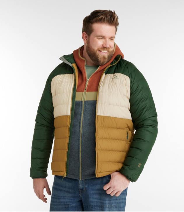 Outerwear Fatigue Green/Deep Balsam H8XZ5133 Down Jacket Men L.L.Bean