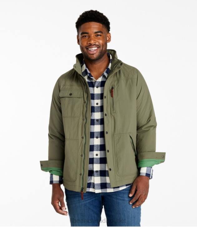 Outerwear Fossil Brown H8XZ5029 Insulated Travel Jacket Men L.L.Bean