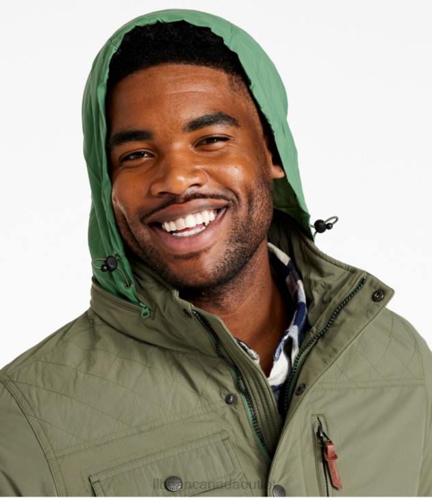 Outerwear Fossil Brown H8XZ5029 Insulated Travel Jacket Men L.L.Bean