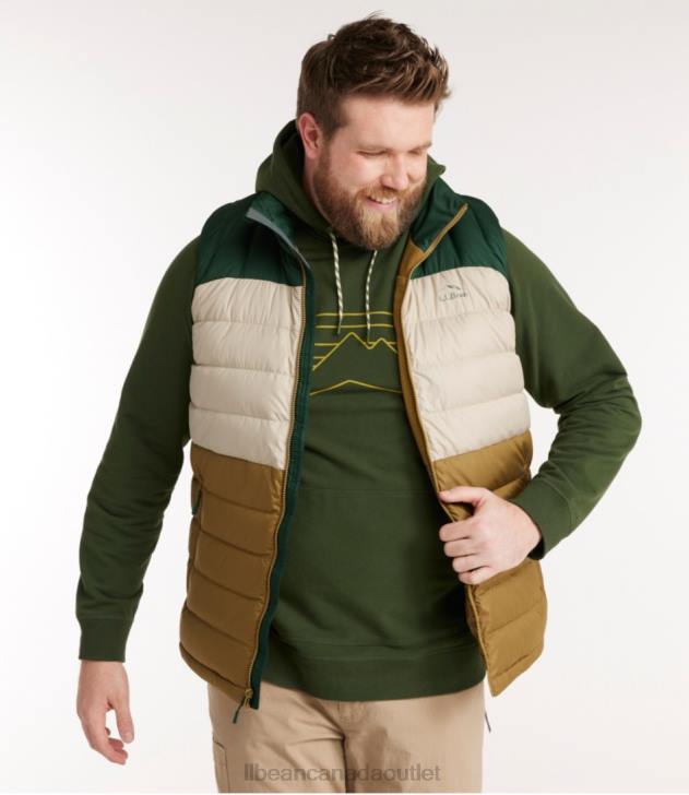 Outerwear Fatigue Green/Deep Balsam H8XZ639 Down Vest Men L.L.Bean