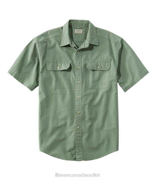 Clothing Bay Leaf H8XZ6629 Sunwashed Canvas Shirt Men L.L.Bean