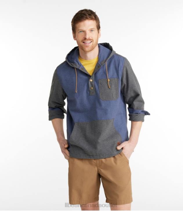 Clothing Charcoal Gray H8XZ3459 Scotch Plaid Flannel Shirt Men L.L.Bean