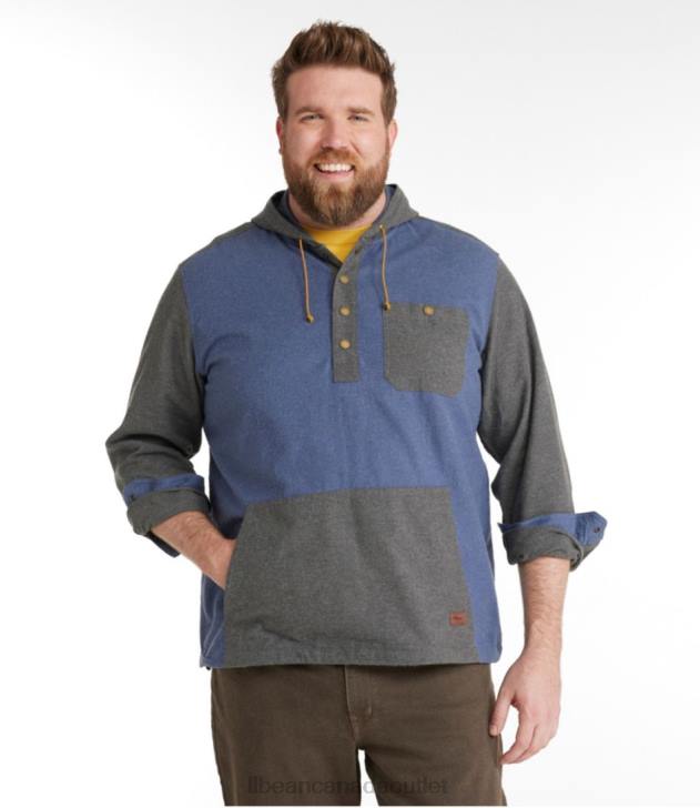 Clothing Charcoal Gray H8XZ3459 Scotch Plaid Flannel Shirt Men L.L.Bean