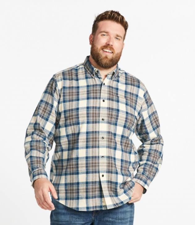 Clothing Cranston H8XZ6888 Scotch Plaid Flannel Shirt Men L.L.Bean