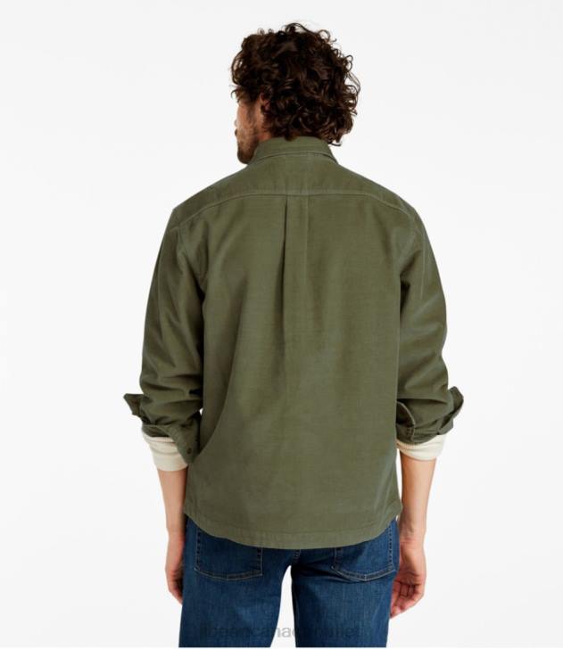 Clothing Deep Olive H8XZ3036 BeanBuilt Corduroy Shirt Jac Men L.L.Bean