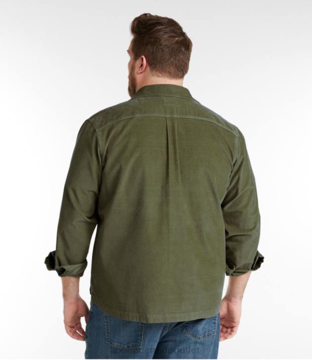 Clothing Deep Olive H8XZ3036 BeanBuilt Corduroy Shirt Jac Men L.L.Bean