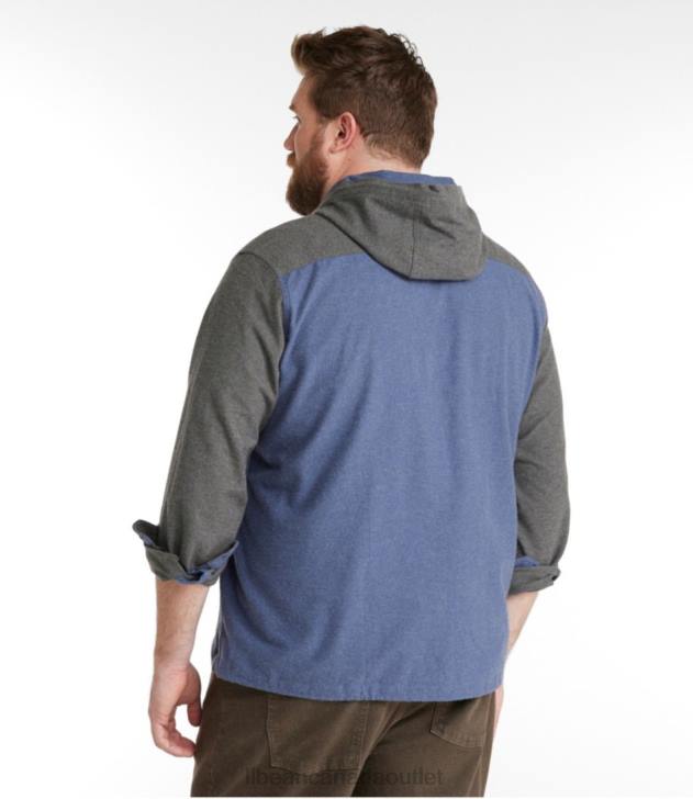 Clothing Indigo H8XZ614 Scotch Plaid Flannel Shirt Men L.L.Bean