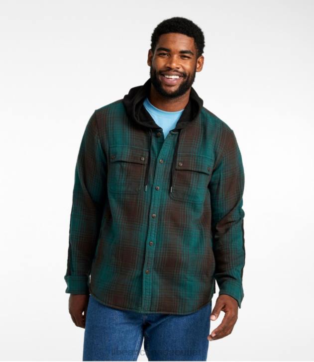 Clothing Light Gray Heather H8XZ4990 Signature Heritage Textured Flannel Men L.L.Bean