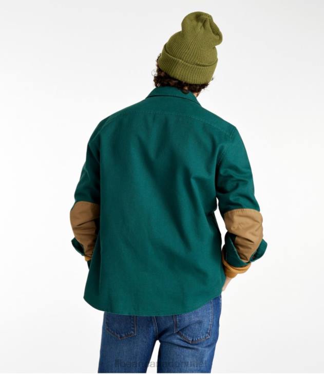Clothing Loden H8XZ724 Signature Rugged Soft Twill Shirt Men L.L.Bean