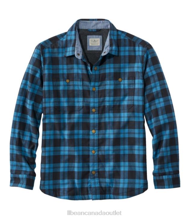 Clothing Marine Blue H8XZ3407 BeanFlex All-Season Flannel Men L.L.Bean