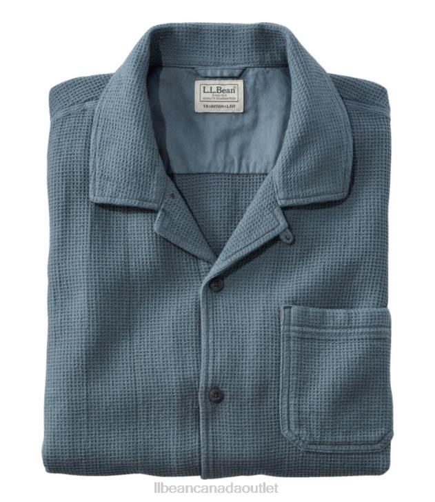Clothing Rangeley Blue H8XZ337 Rugged Waffle Shirt Men L.L.Bean