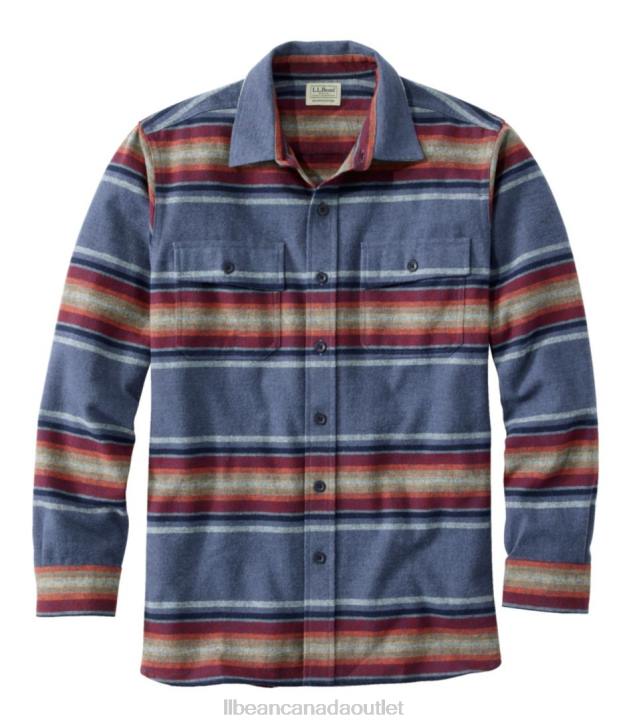 Clothing Rangeley Blue Multi H8XZ3059 Chamois Shirt Men L.L.Bean