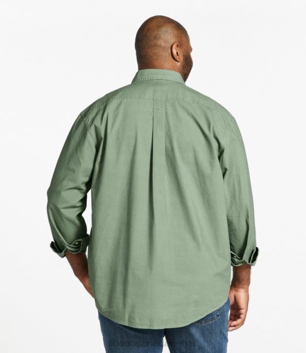 Clothing Sea Blue H8XZ5978 Sunwashed Canvas Shirt Men L.L.Bean