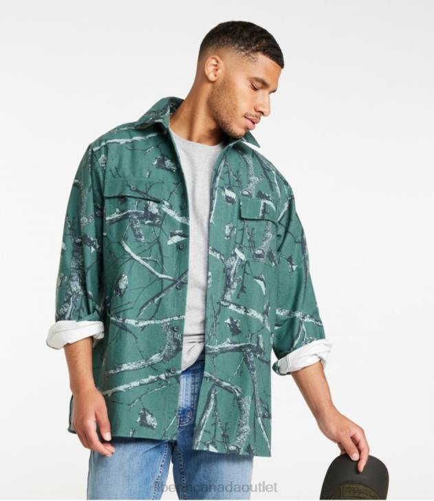 Clothing Soft Spruce Camo H8XZ786 Chamois Shirt Men L.L.Bean