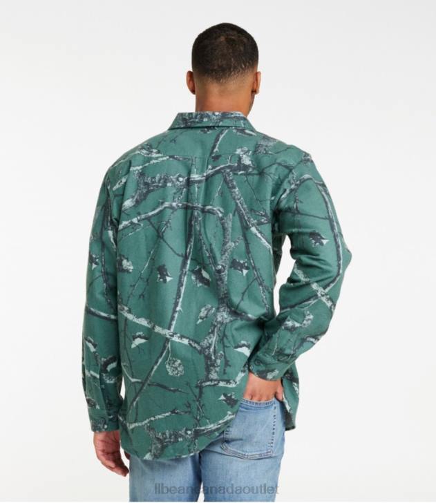 Clothing Soft Spruce Camo H8XZ786 Chamois Shirt Men L.L.Bean