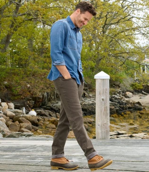 Clothing Stonewashed H8XZ3204 BeanFlex Denim Shirt Men L.L.Bean