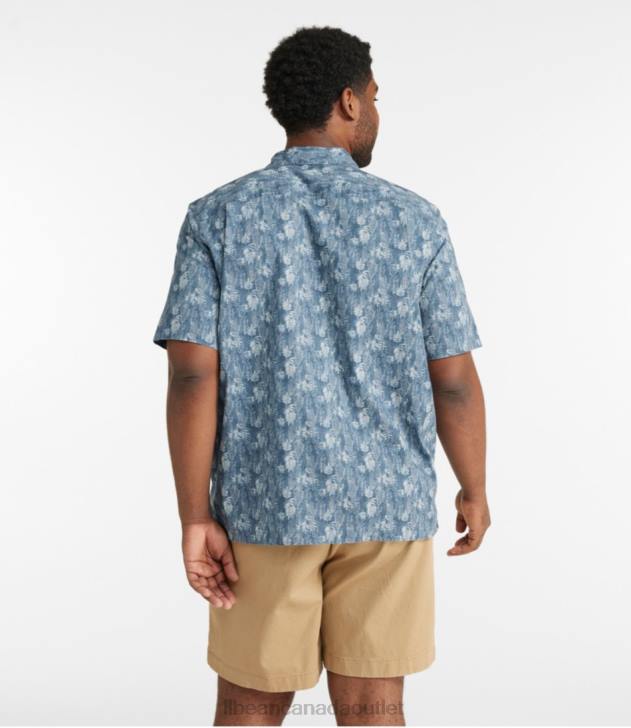 Clothing Storm Blue Leaves H8XZ68 Tropics Shirt Men L.L.Bean