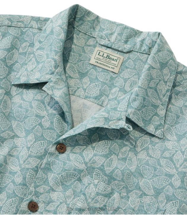 Clothing Storm Blue Leaves H8XZ68 Tropics Shirt Men L.L.Bean