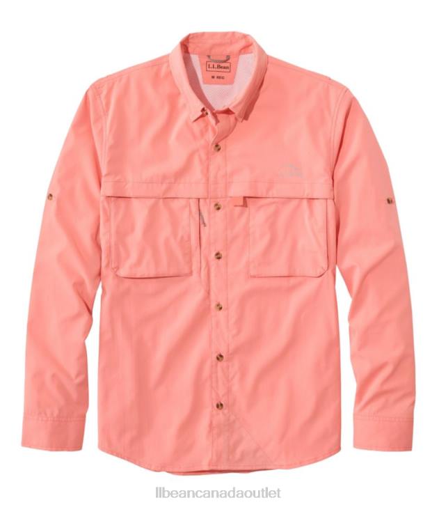 Clothing Warm Coral H8XZ245 Tropicwear Shirt Men L.L.Bean
