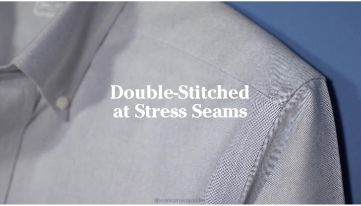 Clothing Arctic Blue H8XZ3511 Wrinkle-Free Classic Oxford Cloth Shirt Men L.L.Bean