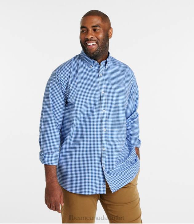 Clothing Emerald Spruce H8XZ4644 Wrinkle-Free Kennebunk Sport Shirt Men L.L.Bean