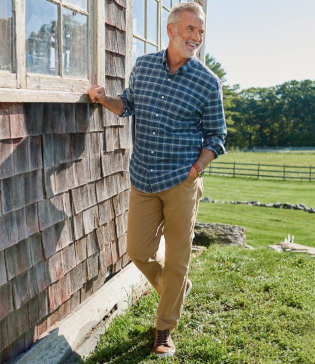 Clothing Goldenrod H8XZ6538 Comfort Stretch Oxford Shirt Men L.L.Bean