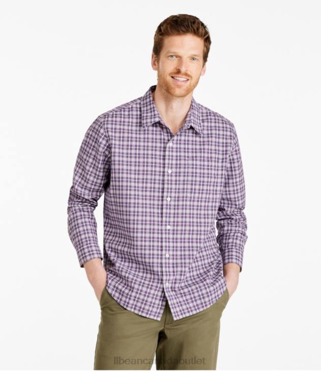 Clothing Goldenrod H8XZ7180 Wrinkle-Free Ultrasoft Brushed Cotton Shirt Men L.L.Bean