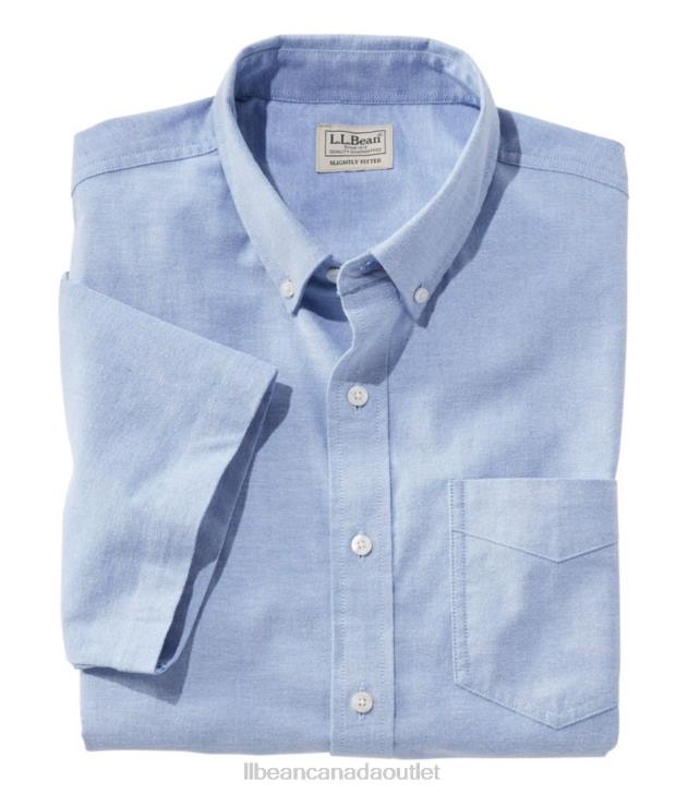 Clothing Light Cobalt H8XZ377 Comfort Stretch Oxford Shirt Men L.L.Bean