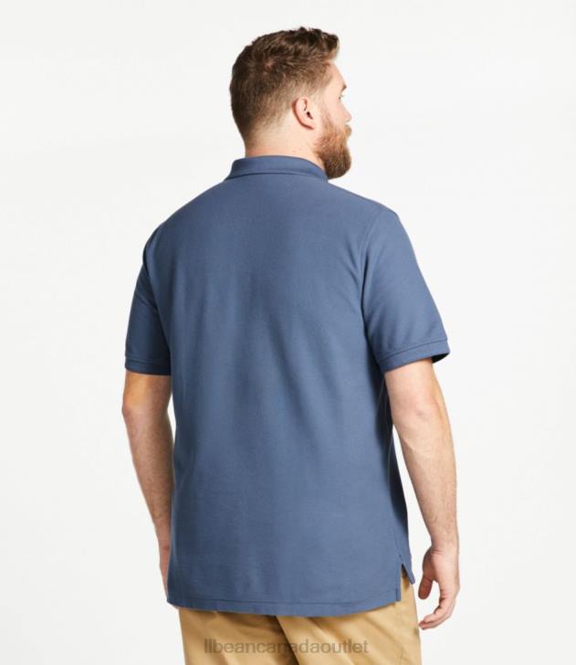 Clothing Deep Sapphire H8XZ6407 Premium Polo Banded Men L.L.Bean x Double L