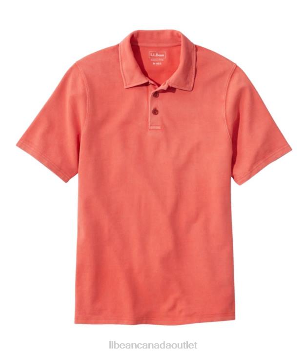 Clothing Rust Orange H8XZ5784 BeanBuilt Pique Polo Shirt Men L.L.Bean