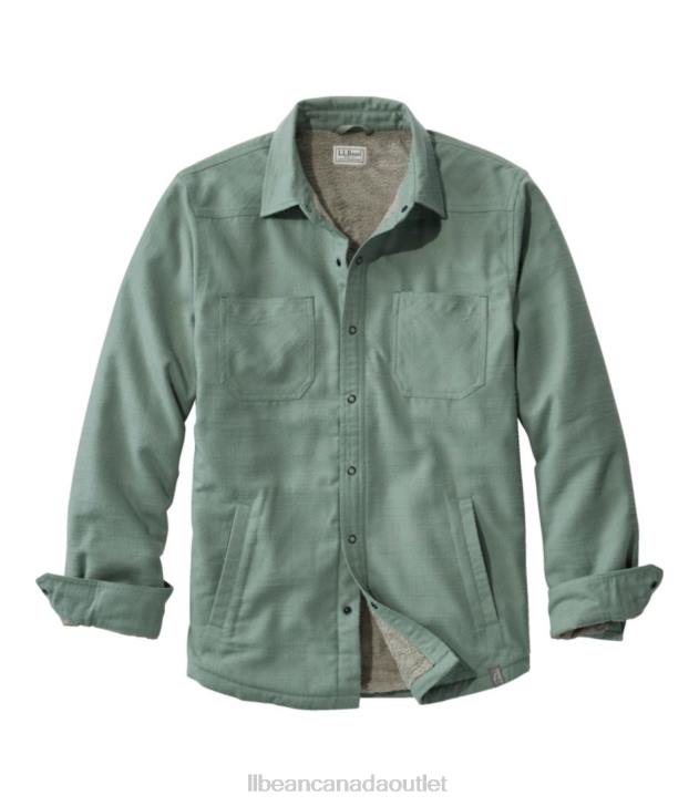 Clothing Sea Green H8XZ3406 Katahdin Performance Flannel Shirt-Jacket Men L.L.Bean