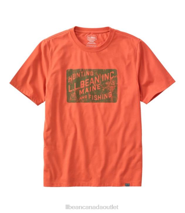 Clothing Adobe Orange H8XZ7202 Hunter's Graphic Tee Men L.L.Bean
