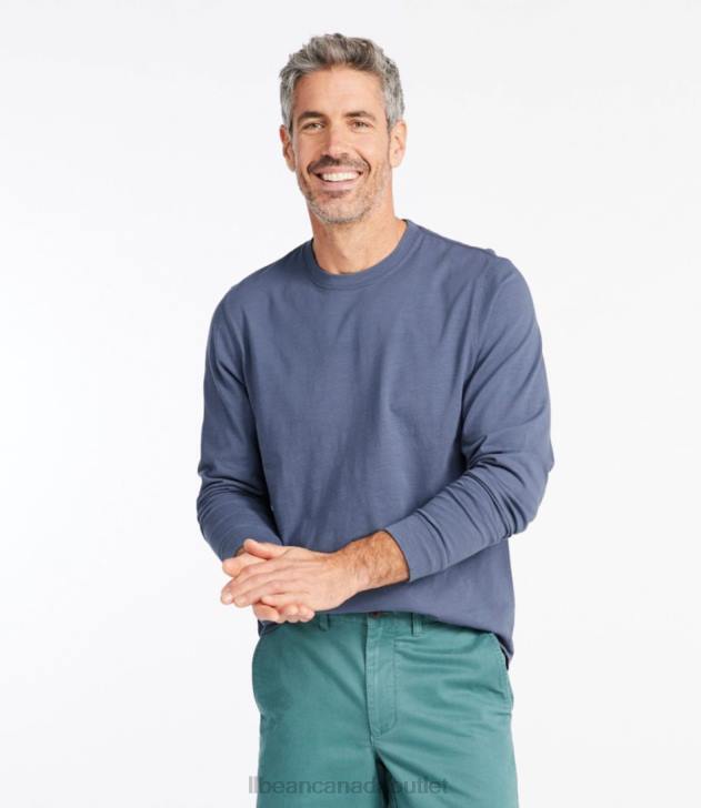 Clothing Carbon Navy H8XZ6549 Lakewashed Organic Cotton Tee Men L.L.Bean