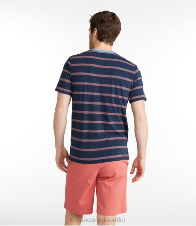 Clothing Navy H8XZ3309 Comfort Stretch Pima Tee Shirt Men L.L.Bean