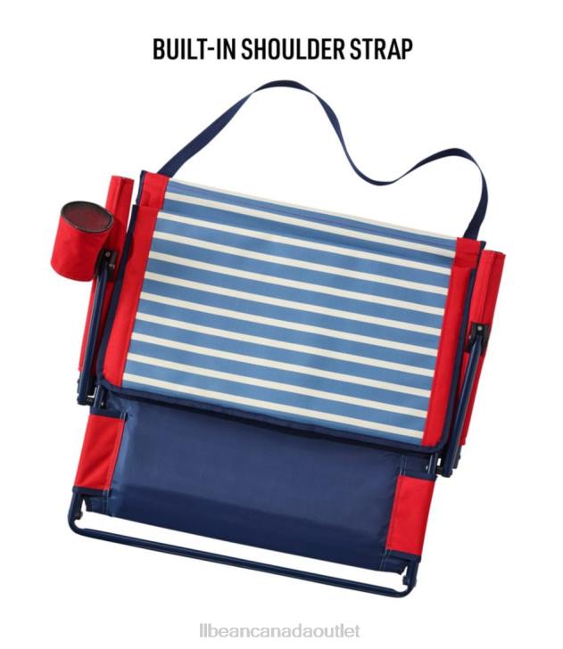 Camping Furniture Bayside Blue Stripe H8XZ1239 Beach Lounger Unisex L.L.Bean