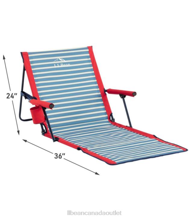 Camping Furniture Bayside Blue Stripe H8XZ1239 Beach Lounger Unisex L.L.Bean