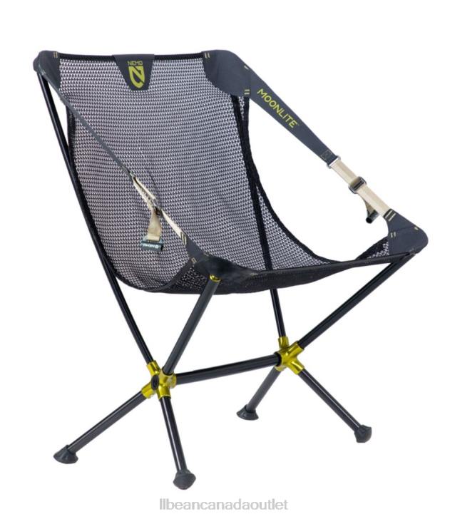 Camping Furniture Black Pearl H8XZ1618 Nemo Moonlite Reclining Camp Chair Unisex L.L.Bean