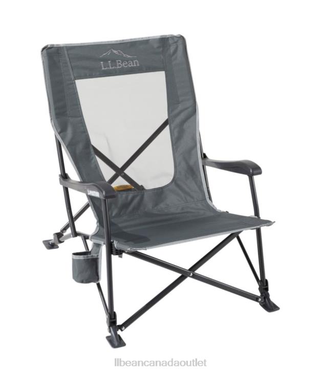 Camping Furniture Dark Graphite H8XZ3978 Easy Comfort Camp Chair Unisex L.L.Bean