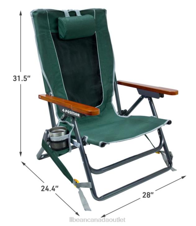 Camping Furniture Hunter Green H8XZ1441 GCI Wilderness Recliner Unisex L.L.Bean