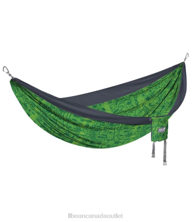 Camping Furniture Outside LNT/Charcoal H8XZ5327 ENO DoubleNest Hammock Giveback Unisex L.L.Bean