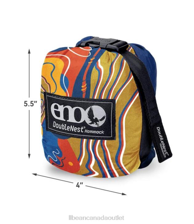 Camping Furniture Sapphire/Outdoor Afro Gold H8XZ6165 ENO DoubleNest Hammock Giveback Unisex L.L.Bean