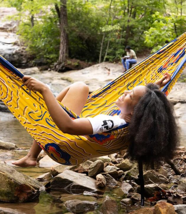 Camping Furniture Sapphire/Outdoor Afro Gold H8XZ6165 ENO DoubleNest Hammock Giveback Unisex L.L.Bean